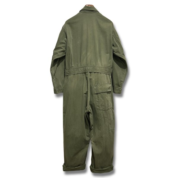 画像3: 40's【ビンテージ】U.S.ARMY【米軍実物】ＨＢＴ【ヘリンボーン】１３スターボタン【つなぎ】【オールインワン】42R 