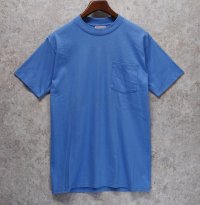  デッドストック 90's【USA製】Wear Guard ウェアガード【ビンテージ】水色 胸ポケット 無地 【Tシャツ】【サイズＬ】 