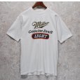 画像1: 【~90's】【USA製】【ビンテージ】【Hanes】ヘインズ【Miller Genuine draft Light】白【Tシャツ】【サイズXL】<br> (1)