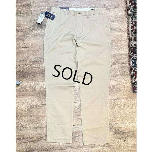 画像2: 【未使用品】ビンテージ【ラルフローレン】POLO RALPH LAUREN【カーキ】STRETCH STRAIGHT FIT【コットンパンツ】【33×32】 