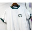 画像4: 【70's】【USA製】【ビンテージ】【チャンピオン】【Champion】【BROOKS CREW】染み込みプリント【白ｘ緑】【リンガーTシャツ】【サイズL】<br> (4)