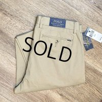 【未使用品】ビンテージ【ラルフローレン】POLO RALPH LAUREN【カーキ】STRETCH STRAIGHT FIT【コットンパンツ】【33×32】 