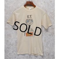 【80's】【USA製】【ビンテージ】【HERSHEY's】ハーシーズ【ET】イーティー【ET Reese's pieces】【ベージュ】【Tシャツ】【サイズM】 