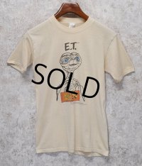 【80's】【USA製】【ビンテージ】【HERSHEY's】ハーシーズ【ET】イーティー【ET Reese's pieces】【ベージュ】【Tシャツ】【サイズM】 