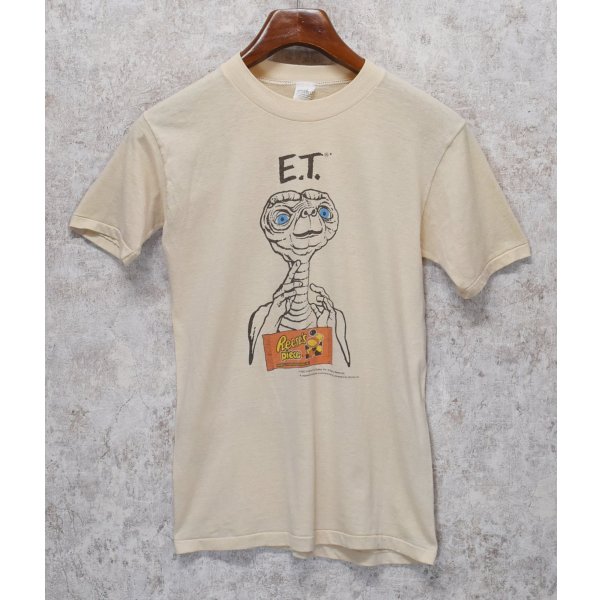画像1: 【80's】【USA製】【ビンテージ】【HERSHEY's】ハーシーズ【ET】イーティー【ET Reese's pieces】【ベージュ】【Tシャツ】【サイズM】 