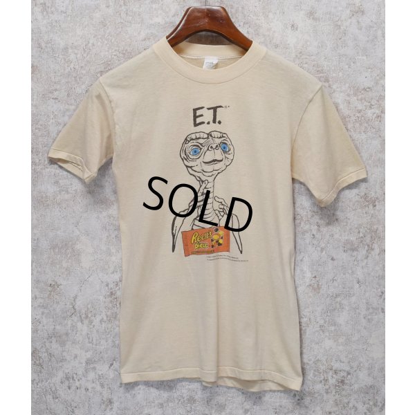 画像1: 【80's】【USA製】【ビンテージ】【HERSHEY's】ハーシーズ【ET】イーティー【ET Reese's pieces】【ベージュ】【Tシャツ】【サイズM】 