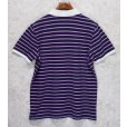 画像3: 【デッドストック】新品未使用【ブルックスブラザーズ】Brooks Brothers【胸ロゴ入り】【コットン】【紺×紫ボーダー】【ポロシャツ】【サイズL】<br> (3)