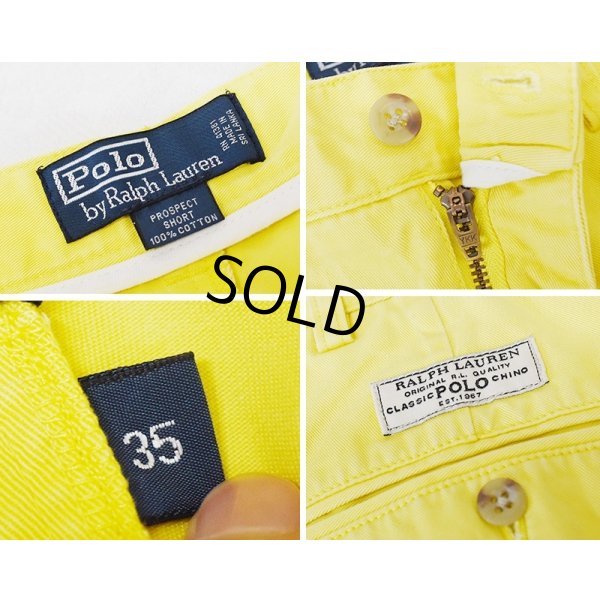 画像2: 【POLO RALPH LAUREN】ラルフローレン【イエロー】PROSPECT SHORT【ショートパンツ】【短パン】【コットンショーツ】【W３５】 