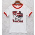 画像1: 80's【USA製】ビンテージ【SCREEN STARS】スクリーンスターズ【白×赤リンガー】【Keep on Truckin】リンガーT【Tシャツ】【サイズＳ】<br> (1)