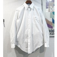 【デッドストック】90’s USA製【ビンテージ】【ブルックスブラザーズ】Brooks Brothers【Makers】【無地】【白】【長袖シャツ】【16-4】 
