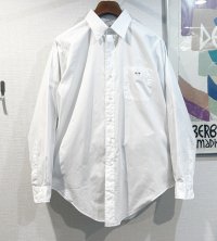 【デッドストック】90’s USA製【ビンテージ】【ブルックスブラザーズ】Brooks Brothers【Makers】【無地】【白】【長袖シャツ】【16-4】 