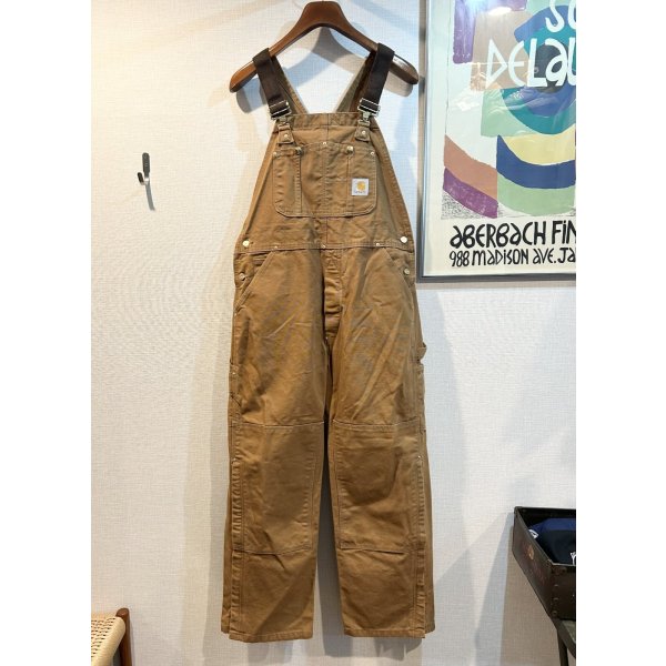 画像3: 90's【USA製】【ビンテージ】【カーハート】【ライトブラウン】【ダブルニー】【オーバーオール】36X30 