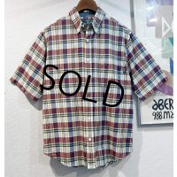 Woolrich【ウールリッチ】【マドラスチェック】【半袖シャツ】【BDシャツ】【サイズM】 
