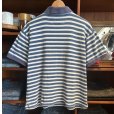 画像2: ~90's【ビンテージ】【L.L.Bean】【L.L.ビーン】カスコベイ【青×水色】【ボーダー】【ポロシャツ】L程度<br> (2)