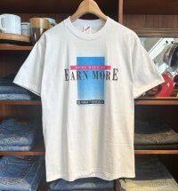 90's【USA製】ビンテージ【ジャージーズ】【EARN MORE】【白】【Ｔシャツ】【サイズL】 