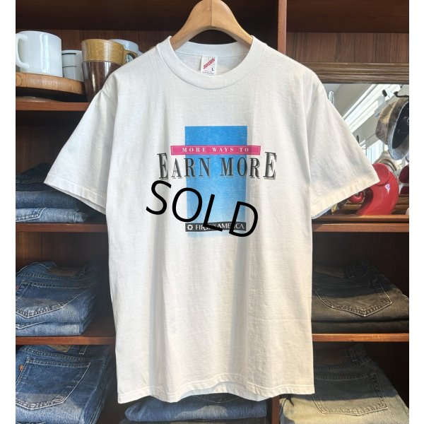 画像1: 90's【USA製】ビンテージ【ジャージーズ】【EARN MORE】【白】【Ｔシャツ】【サイズL】 