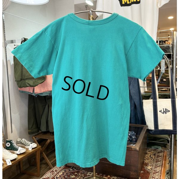 画像3: 【〜90's】【USA製】【ビンテージ】【チャンピオン】【Champion】胸ロゴプリント【エメラルド】【Tシャツ】【サイズM】 