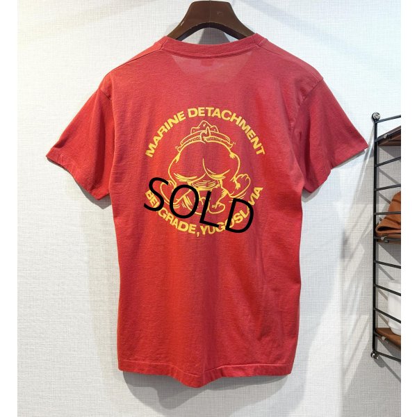 画像3: 80’s【USA製】ビンテージ【スクリーンスターズ】【USMC】【ブルドッグ】【赤】Tシャツ【サイズＬ】 
