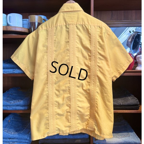 画像3: 【90’s】ビンテージ【GUAYABERA】グァジャベーラ 黄色【キューバシャツ】半袖開襟シャツ【XL程度】  