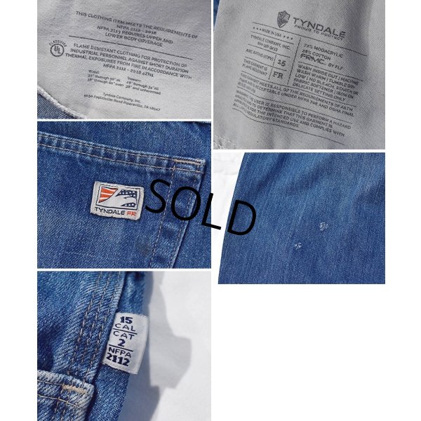 画像4: USA製【ビンテージ】【TYNDALE】ティンデール 【デニムペインターパンツ】【36x33】