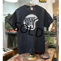 ビンテージ Port&Company【RIDERS UNITE】ヘルメット【黒】Tシャツ【サイズL】 