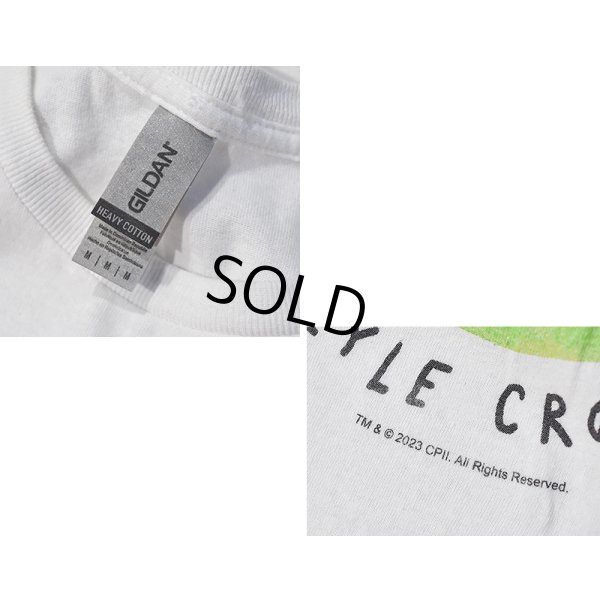 画像2: ビンテージ【GILDAN】ギルダン NEW YORK LYLE LYLE CROCODILE ライルライルクロコダイル ワニｘ猫【白】Tシャツ【サイズＭ】シング・フォー・ミー、ライル 