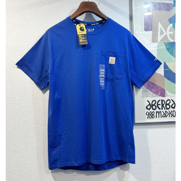 画像1: 未使用!!【ビンテージ】【カーハート】carhartt【RELAXED FIT】胸ポケット付き 青【Tシャツ】【サイズＭ】 