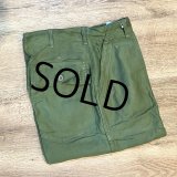 程度良好!!【60's】【米軍実物】【ビンテージ】OG107【UFOボタン】Wステッチ【ボタンフライ】【ベイカーパンツ】【ユーティリティパンツ】【32ｘ33】 