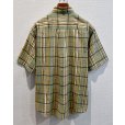 画像5: 90's~【インド製】【SPINNERSTOWN SHUTTLE】【黄色チェック】【半袖シャツ】【BDシャツ】【サイズM】<br> (5)