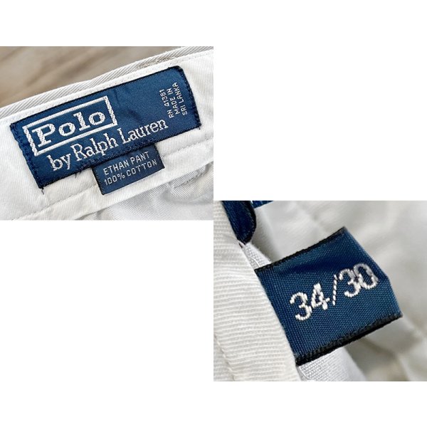 画像2: 【ラルフローレン】POLO RALPH LAUREN【ETHAN PANT】イーサン【ベージュ】２タック【コットンパンツ】【34×30】 