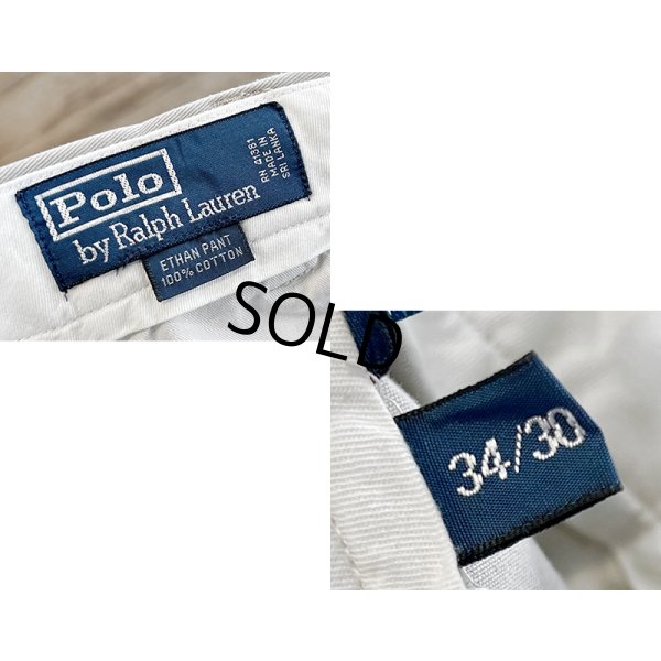 画像2: 【ラルフローレン】POLO RALPH LAUREN【ETHAN PANT】イーサン【ベージュ】２タック【コットンパンツ】【34×30】 