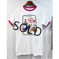 【デッドストック】【ビンテージ】【HOT TOPIC】【Let's Summer Demons】【白ｘ赤】【リンガーTシャツ】【サイズM】 