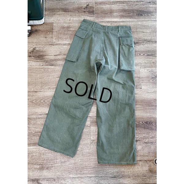 画像5: 40's【ビンテージ】【米軍実物】U.S.ARMY【M43】HBTパンツ【32X33】 