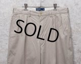 ビンテージ【ラルフローレン】POLO RALPH LAUREN【ベージュ】ANDREW PANTS【アンドリューパンツ】【２タック】【コットンパンツ】【34×30】 