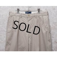 ビンテージ【ラルフローレン】POLO RALPH LAUREN【ベージュ】ANDREW PANTS【アンドリューパンツ】【２タック】【コットンパンツ】【34×30】 