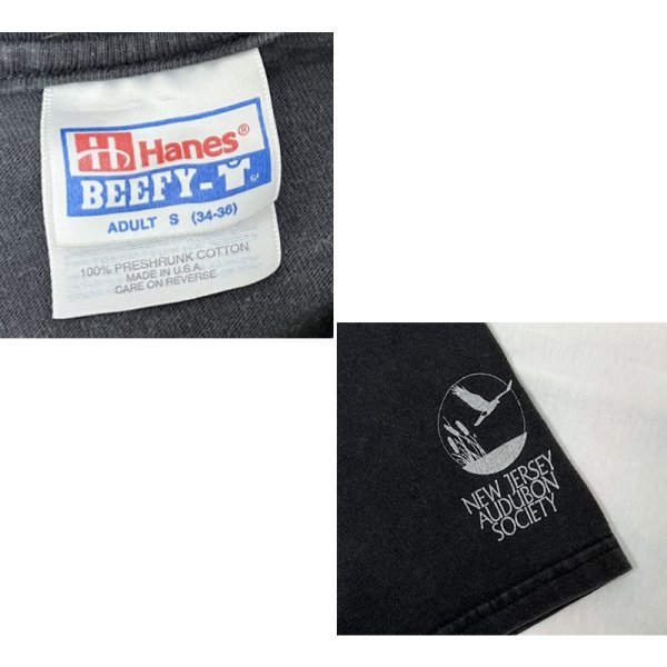 画像2: 【90's】【ビンテージ】【Hanes】ヘインズ【フクロウ】プリント【黒】【Tシャツ】【サイズS】 
