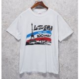 【80's~】【USA製】ビンテージ【La Tour Fiffel PARIS FRANCE】【白】プリント 【Tシャツ】【サイズＬ】  