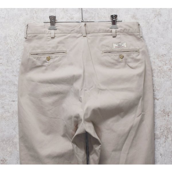 画像4: ビンテージ【ラルフローレン】POLO RALPH LAUREN【ベージュ】ANDREW PANTS【アンドリューパンツ】【２タック】【コットンパンツ】【34×30】 