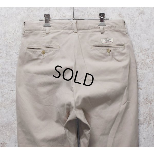 画像4: ビンテージ【ラルフローレン】POLO RALPH LAUREN【ベージュ】ANDREW PANTS【アンドリューパンツ】【２タック】【コットンパンツ】【34×30】 