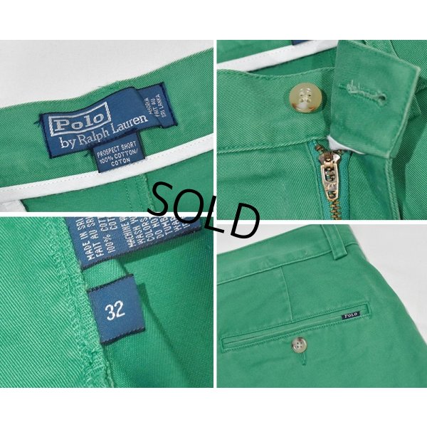 画像2: 90's~【ビンテージ】【POLO RALPH LAUREN】ラルフローレン【緑】PROSPECT SHORT【ショートパンツ】【短パン】【コットンショーツ】【W３２】 