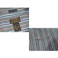 画像2: ~90’ｓ【ビンテージ】【エディーバウアー】【Rufton Twill】【緑×エンジ×紺×白】ストライプ【長袖シャツ】【コットンシャツ】【サイズＬ】<br> (2)