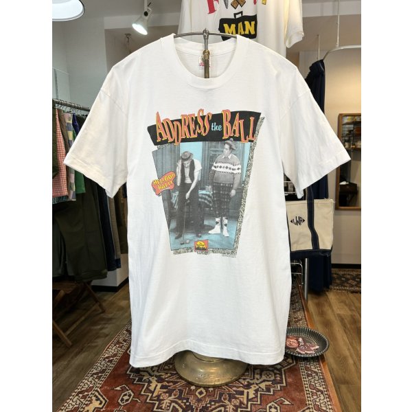画像1: 90's【USA製】 ビンテージ【FRUIT OF THE LOOM 】フルーツオブザルーム【The Honeymooners】ハネムーナーズ【ADDRESS THE BALL】白【 Tシャツ】【サイズXL】 