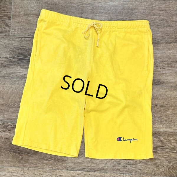 画像1: 【デッドストック】90's【USA製】【ビンテージ】【Champion】チャンピオン【黄色】【トレーニングパンツ】ショーツ【ショートパンツ】短パン【サイズＬ】 