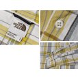 画像2: ビンテージ【ノースフェイス】【the north face】【生成りｘ緑ｘ黄色】チェック柄【コットン長袖シャツ】【サイズＭ】<br> (2)