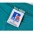 画像2: 90’s【USA製】【Russell】【ラッセル】【エメラルドグリーン】無地【Tシャツ】【サイズXL】<br> (2)