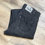 90's【USA製】【LEVI'S】【シルバータブ】【リーバイス】straight & narrow【ブラック】【W33】黒 デニムパンツ 33x32 