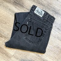 90's【USA製】【LEVI'S】【シルバータブ】【リーバイス】straight & narrow【ブラック】【W33】黒 デニムパンツ 33x32 