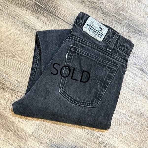 画像1: 90's【USA製】【LEVI'S】【シルバータブ】【リーバイス】straight & narrow【ブラック】【W33】黒 デニムパンツ 33x32 