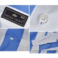 画像2: 【FRENCH CROWN】フレンチクラウン ビンテージ【白ｘ水色】ストライプ【コットン】シャツ 【サイズ４６】<br> (2)