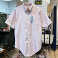 画像1: 90's 【USA製】【ビンテージ】【ブルックスブラザーズ】Brooks Brothers【白×赤ストライプ】コットン【半袖シャツ】【ボタンダウンシャツ】【16】<br> (1)